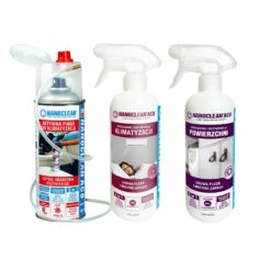 Zestaw Nanoclean AC8 do czyszczenia klimatyzacji domowej + klimatyzacji samochodowej + do powierzchni