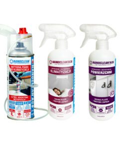Zestaw Nanoclean AC8 do czyszczenia klimatyzacji domowej + klimatyzacji samochodowej + do powierzchni