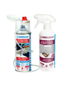 Zestaw Nanoclean AC8 do czyszczenia klimatyzacji domowej + klimatyzacji samochodowej