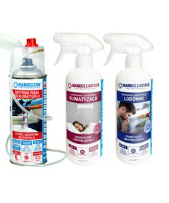 Zestaw Nanoclean AC8 do czyszczenia klimatyzacji domowej + samochodowej + lodówki