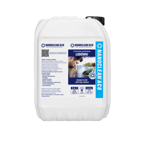 Płyn czyszcząco-dezynfekujący NANOCLEAN AC8 HOME LODÓWKA Gotowy do użycia o zapachu kwiatowym kanister 5L [AC8K4G5]
