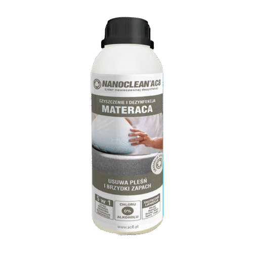 Płyn czyszcząco-dezynfekujący NANOCLEAN AC8 HOME MATERAC Gotowy do użycia o zapachu lawendy w butelce 1L [AC8L4G1]