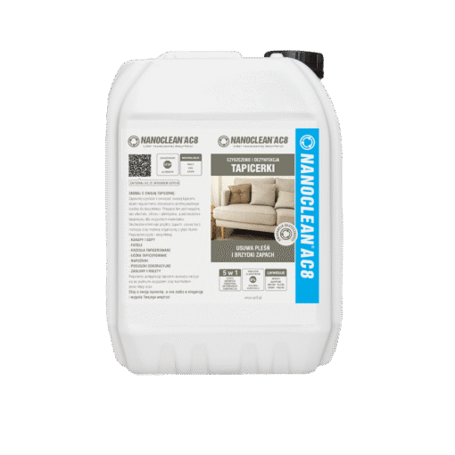 Płyn czyszcząco-dezynfekujący NANOCLEAN AC8 HOME TAPICERKA Gotowy do użycia o zapachu lawendy kanister 5L [AC8L5G5]