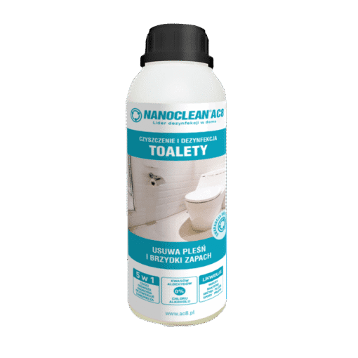 Płyn czyszcząco-dezynfekujący NANOCLEAN AC8 HOME WC Gotowy do użycia o zapachu kwiatowym w butelce 1L [AC8K6G1]