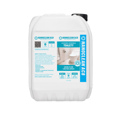 Płyn czyszcząco-dezynfekujący NANOCLEAN AC8 HOME WC Gotowy do użycia o zapachu kwiatowym kanister 5L [AC8K6G5]